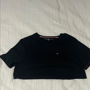 Tommy Hilfiger Mens Classic Black Tee Medium
